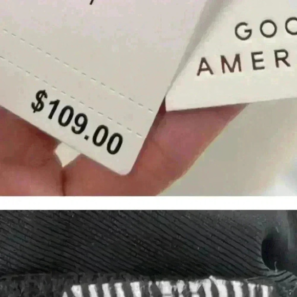 NWT Good American Black Jackard Swimsuit Sz 5 & 7 - Picture 7 of 12